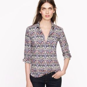 J. Crew Liberty Art Fabrics Cotton Popover